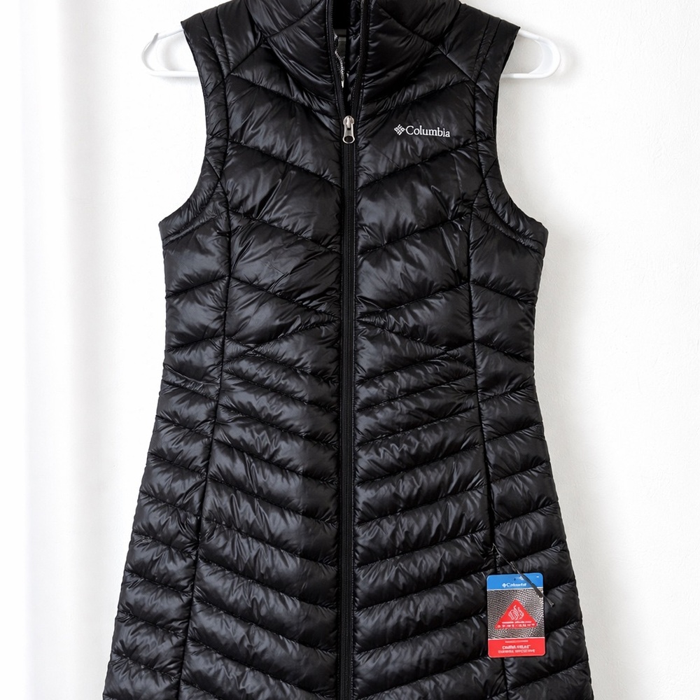 Columbia Women's Black Puffer Vest (Long)
